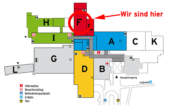 Grafik zeigt Wegeplan zur Gesichtschirurgie