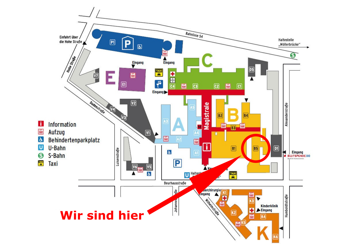 Grafik zeigt Wegeplan zur Nuklearmedizin