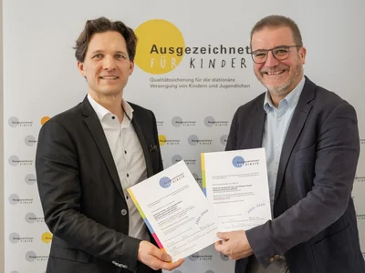 Kinderklinik und Kinderchirurgie erhalten Auszeichnung
