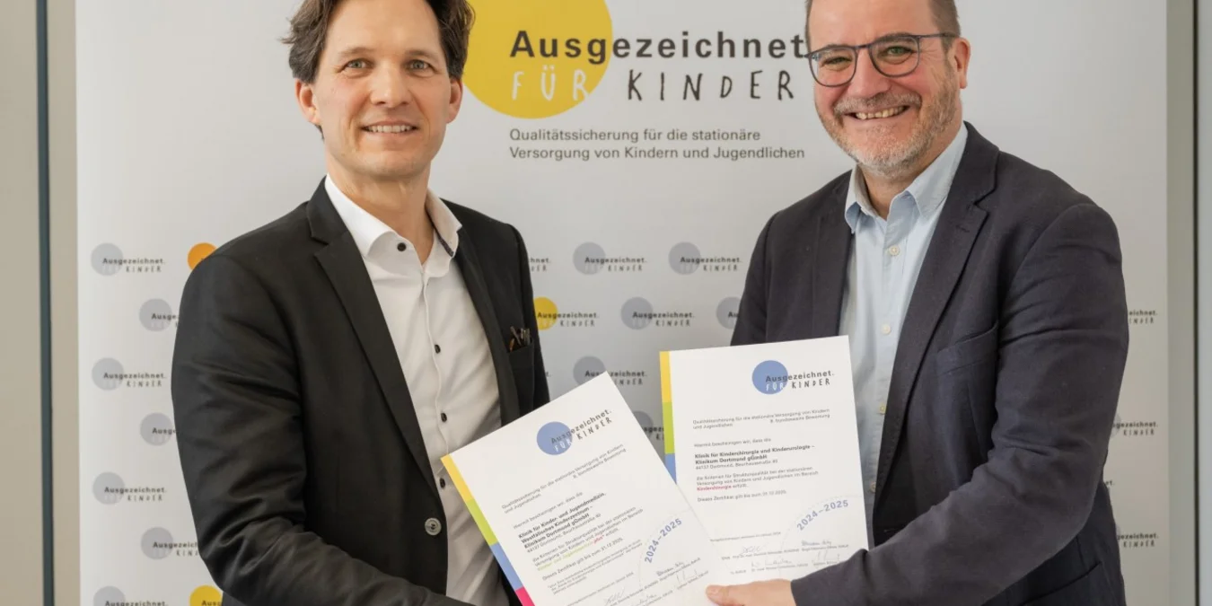 Kinderklinik und Kinderchirurgie erhalten Auszeichnung