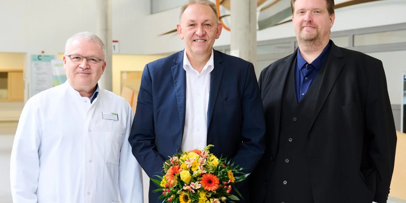 Prof. Dr. Dr. Stefan Haßfeld, Peter Hutmacher und Michael Kötzing (v.l.n.r.)r.)