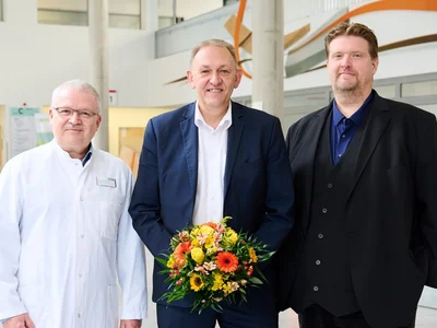 Prof. Dr. Dr. Stefan Haßfeld, Peter Hutmacher und Michael Kötzing (v.l.n.r.)r.)