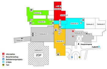 Lageplan Klinikum Dortmund Nord (große Ausführung)