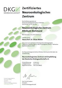 Zertifiziertes Neuroonkologisches Zentrum 