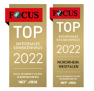 Bild zeigt Zertifikat Focus Top Nationales Krankenhaus 2022