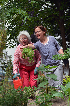 Heilgarten im Innenhof der Kinderklinik