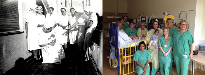 Kinderklinik: Fr&uuml;her und Heute