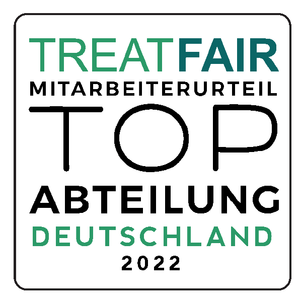 TREATFAIR Mitarbeiterurteil TOP Abteilung Deutschland 2022