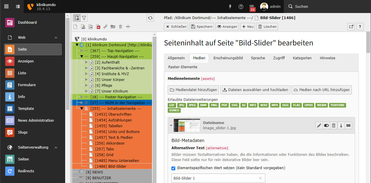 Alternative Texte hinzufügen (SEO).