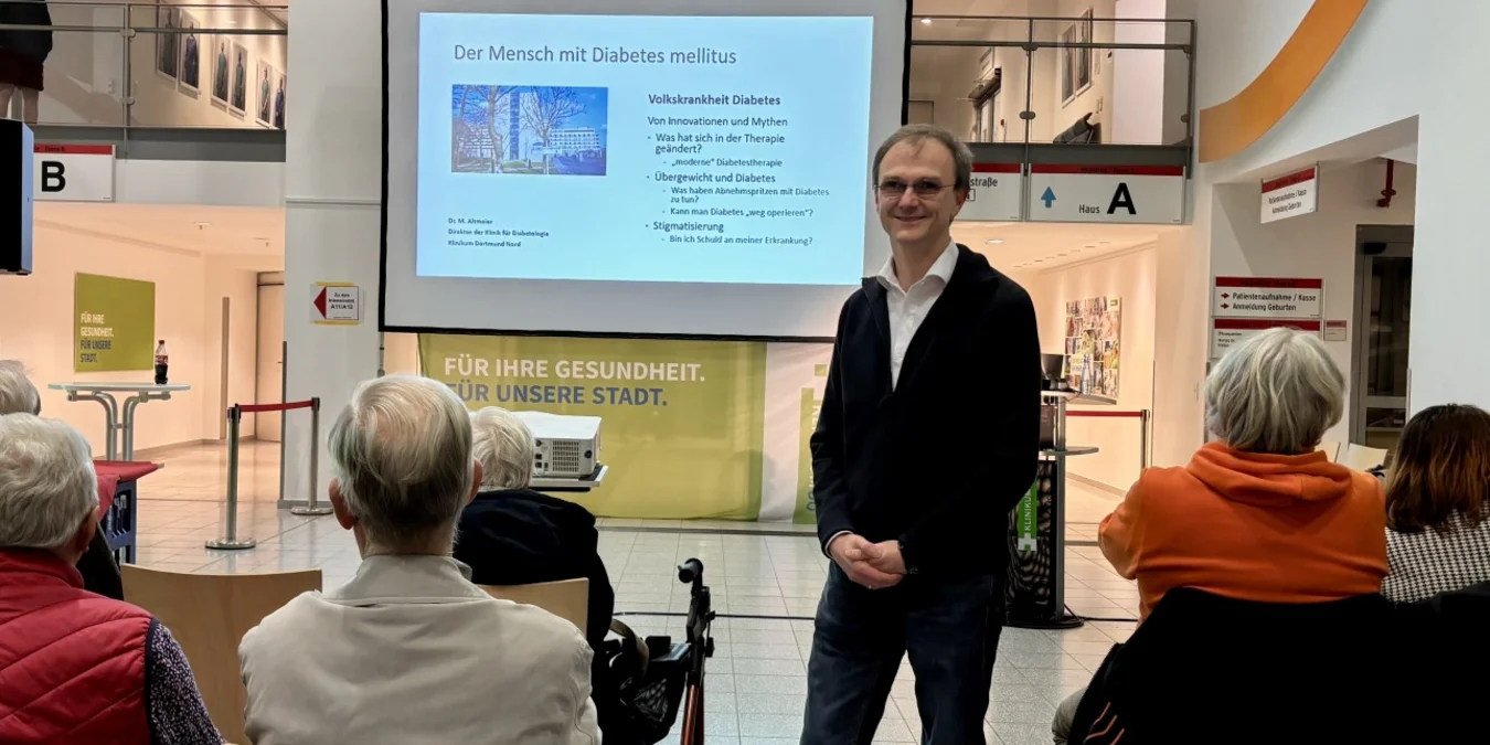 Dr. Markus Altmeier beim mediTALK zum Thema Diabetes.