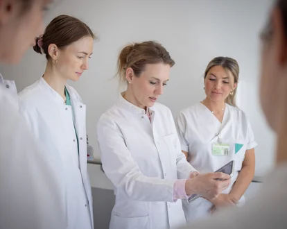 Team-Besprechung in der Hautklinik